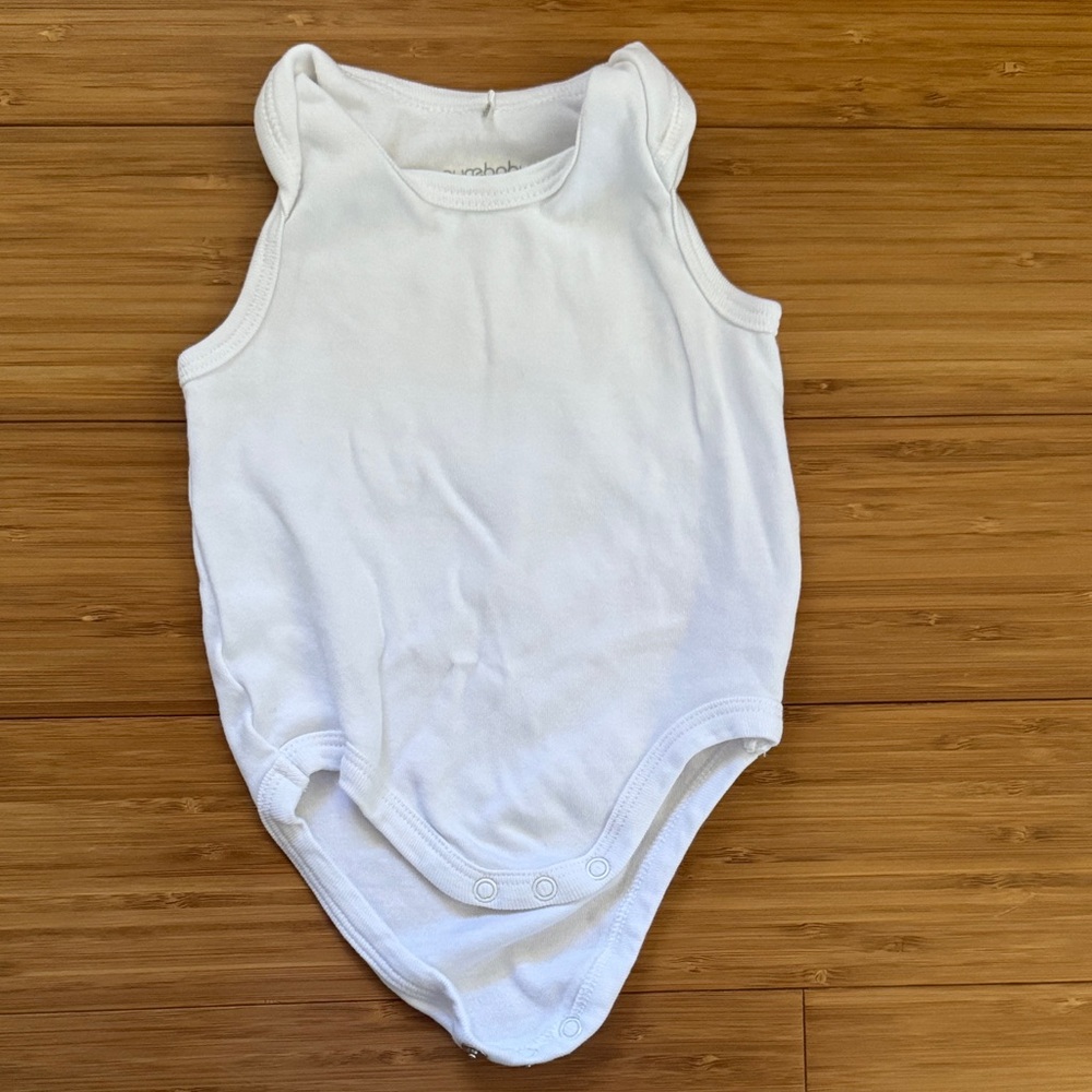 Purebaby organic sleeveless onesie